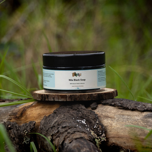 Moroccan Black Soap with Nila 200g