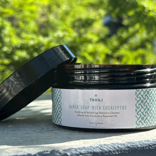 Moroccan Black Soap with Eucalyptus - 200g