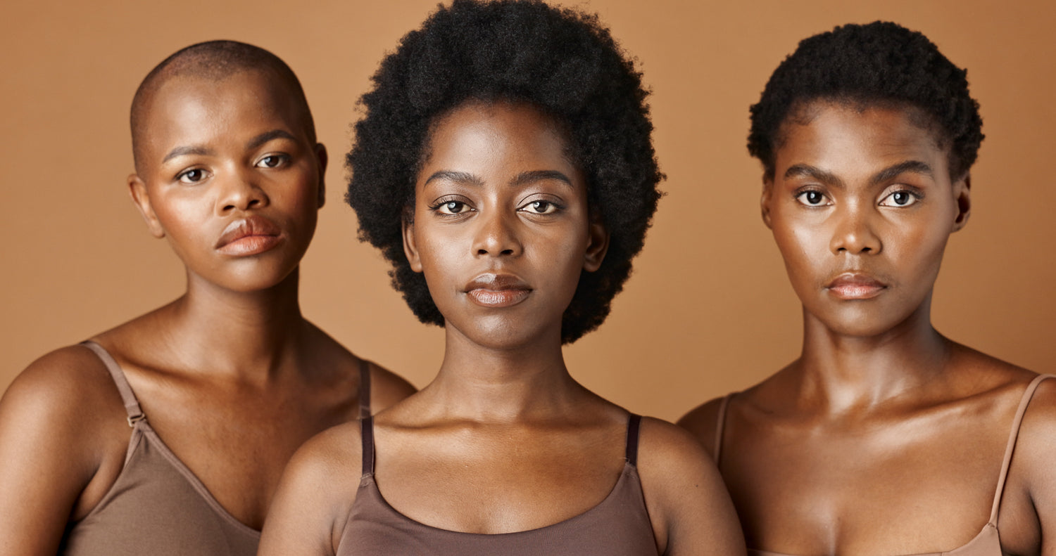 Wellness-face-or-african-models-with-beauty-glow